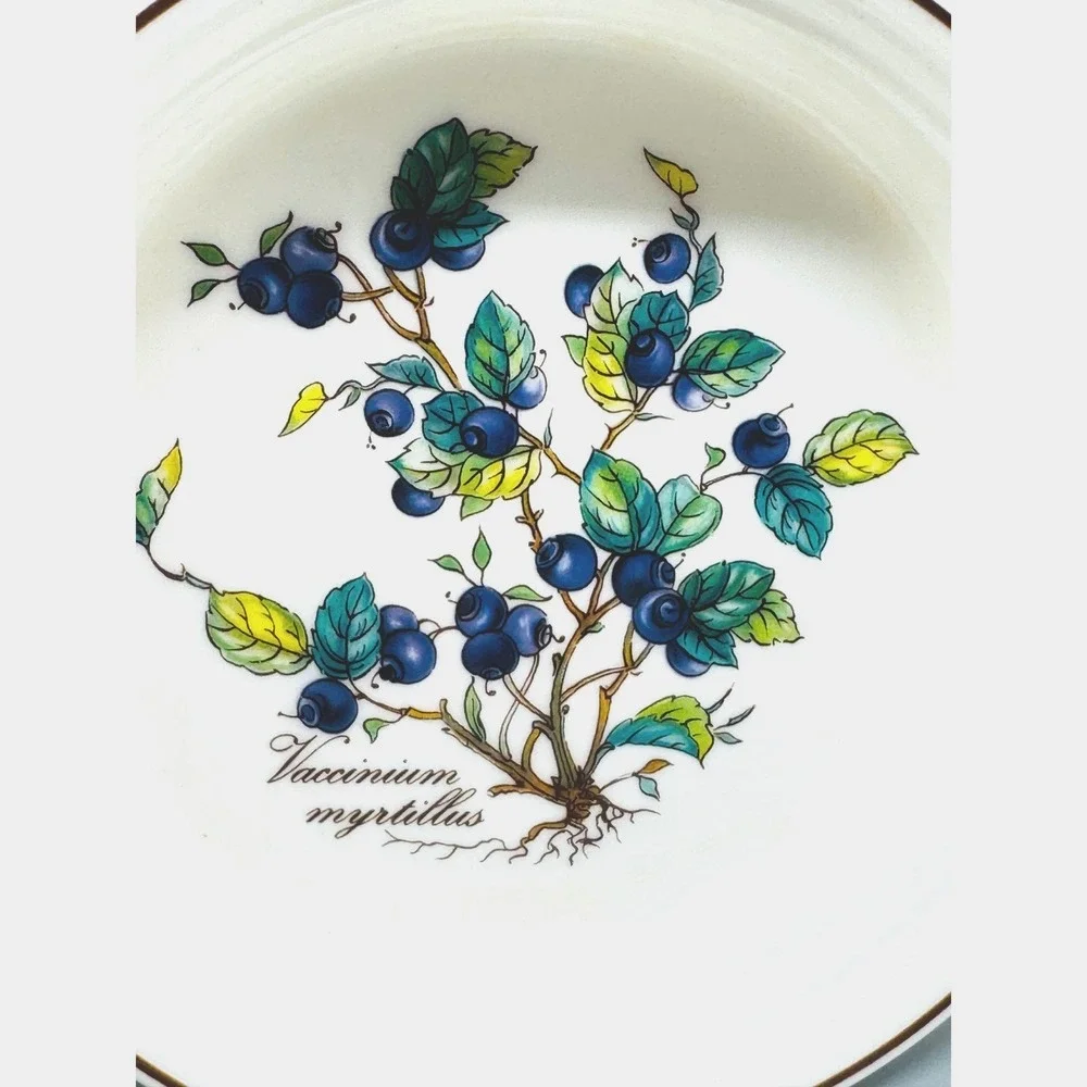 Villeroy Boch Botanica Tart Dish Vaccinium Myrtillus Hippophae Rhamnoides Lot 2